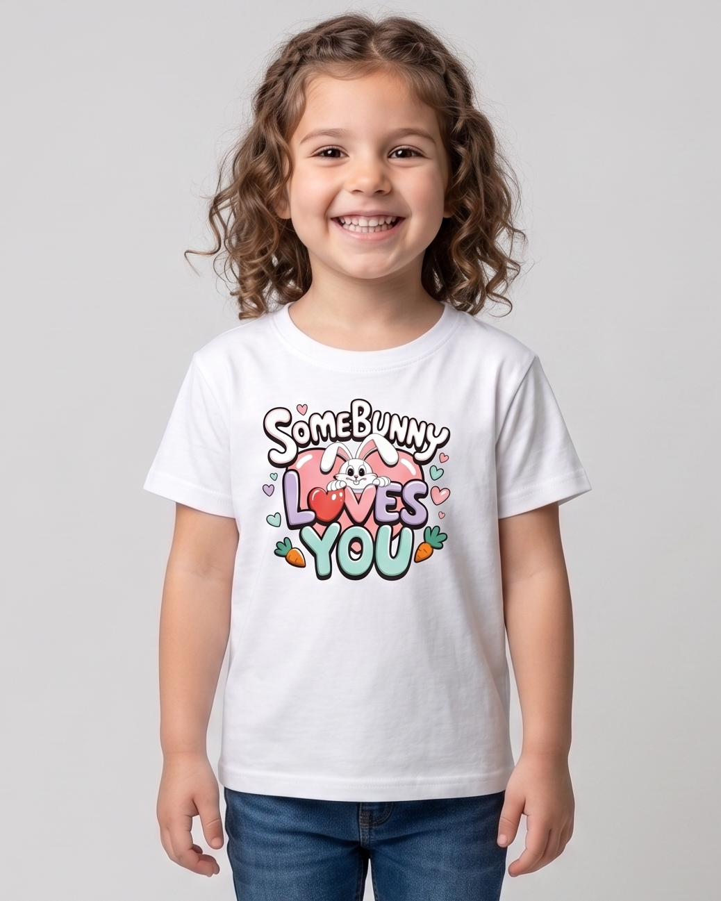 Bunny Girl's Crew Neck T-Shirt