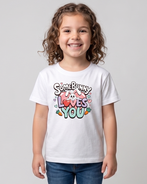 Bunny Girl's Crew Neck T-Shirt