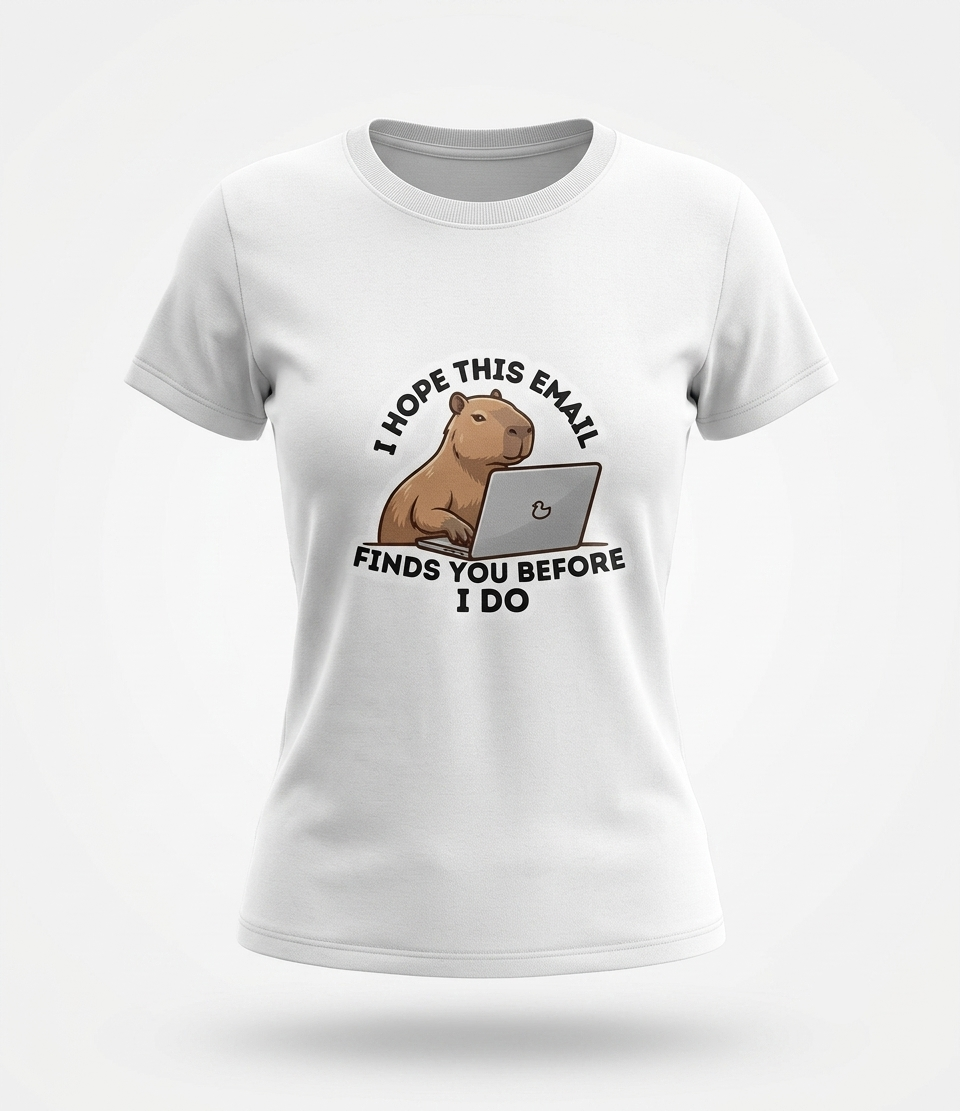 Women's Capibara Email Crew T-Shirt