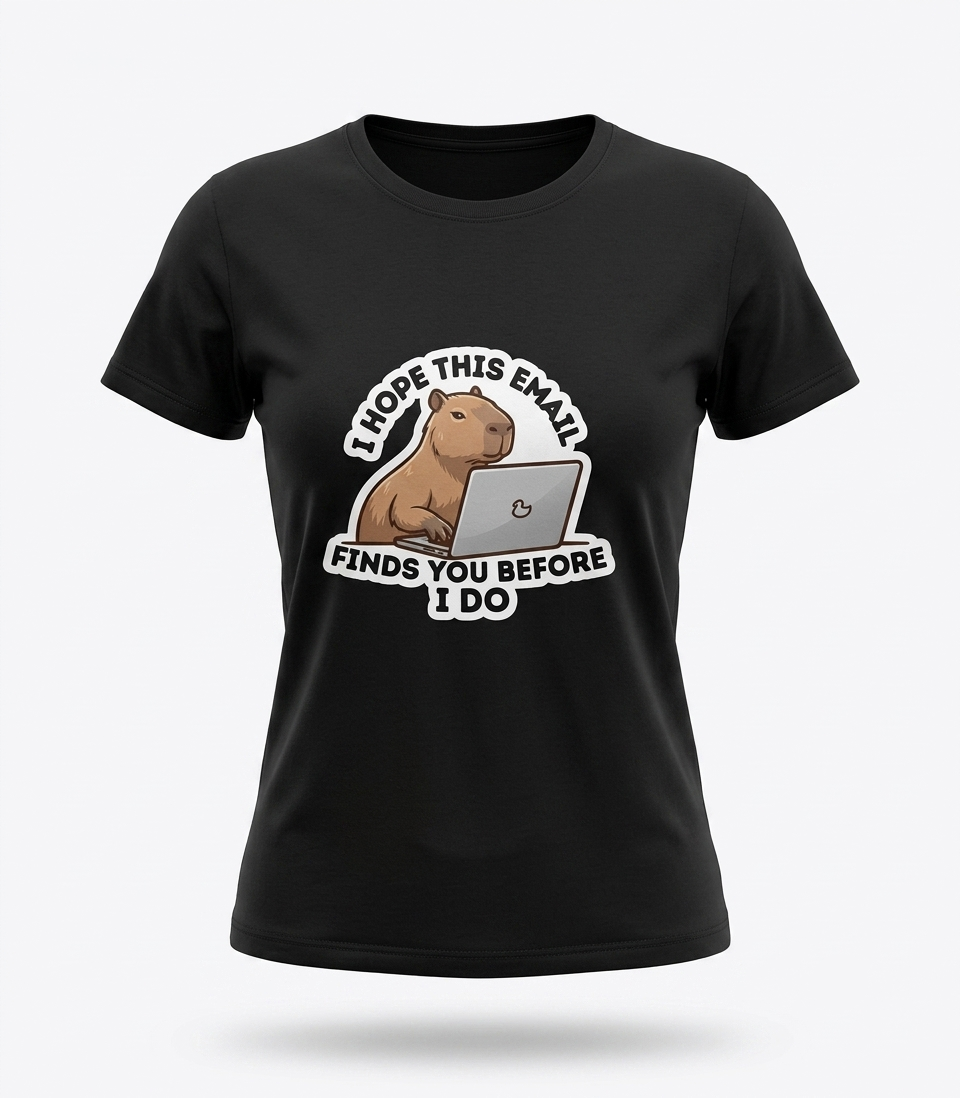 Women's Capibara Email Crew T-Shirt