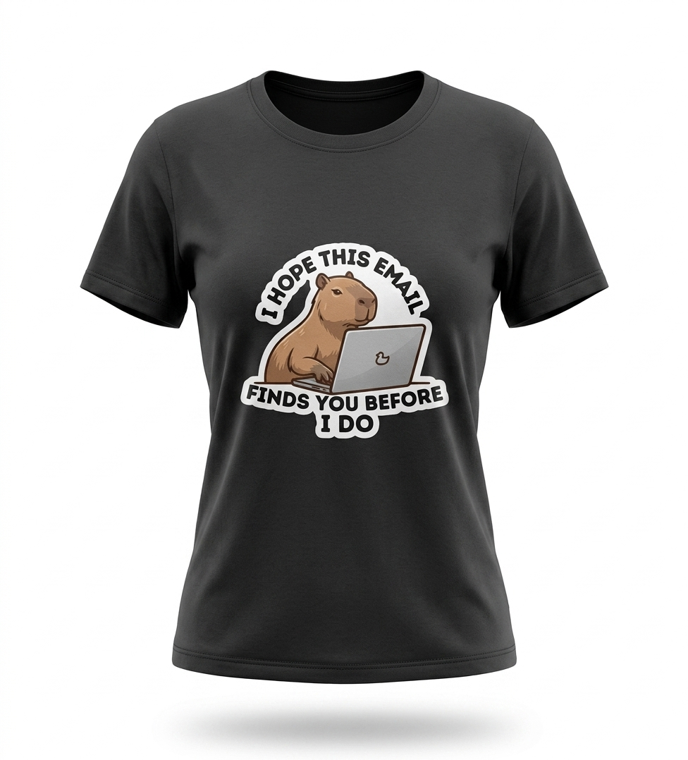 Women's Capibara Email Crew T-Shirt