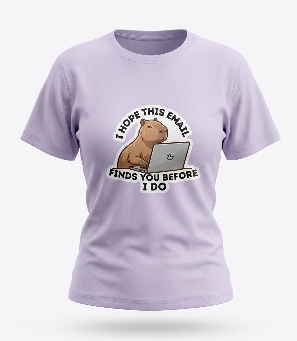 Women's Capibara Email Crew T-Shirt