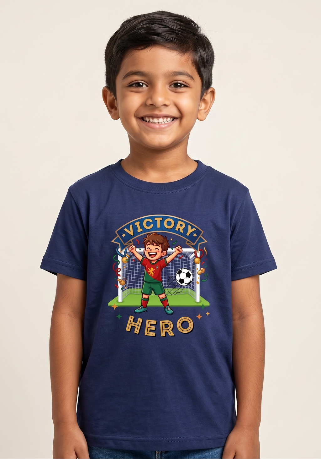 Hero Boy's Crew Neck T-Shirt