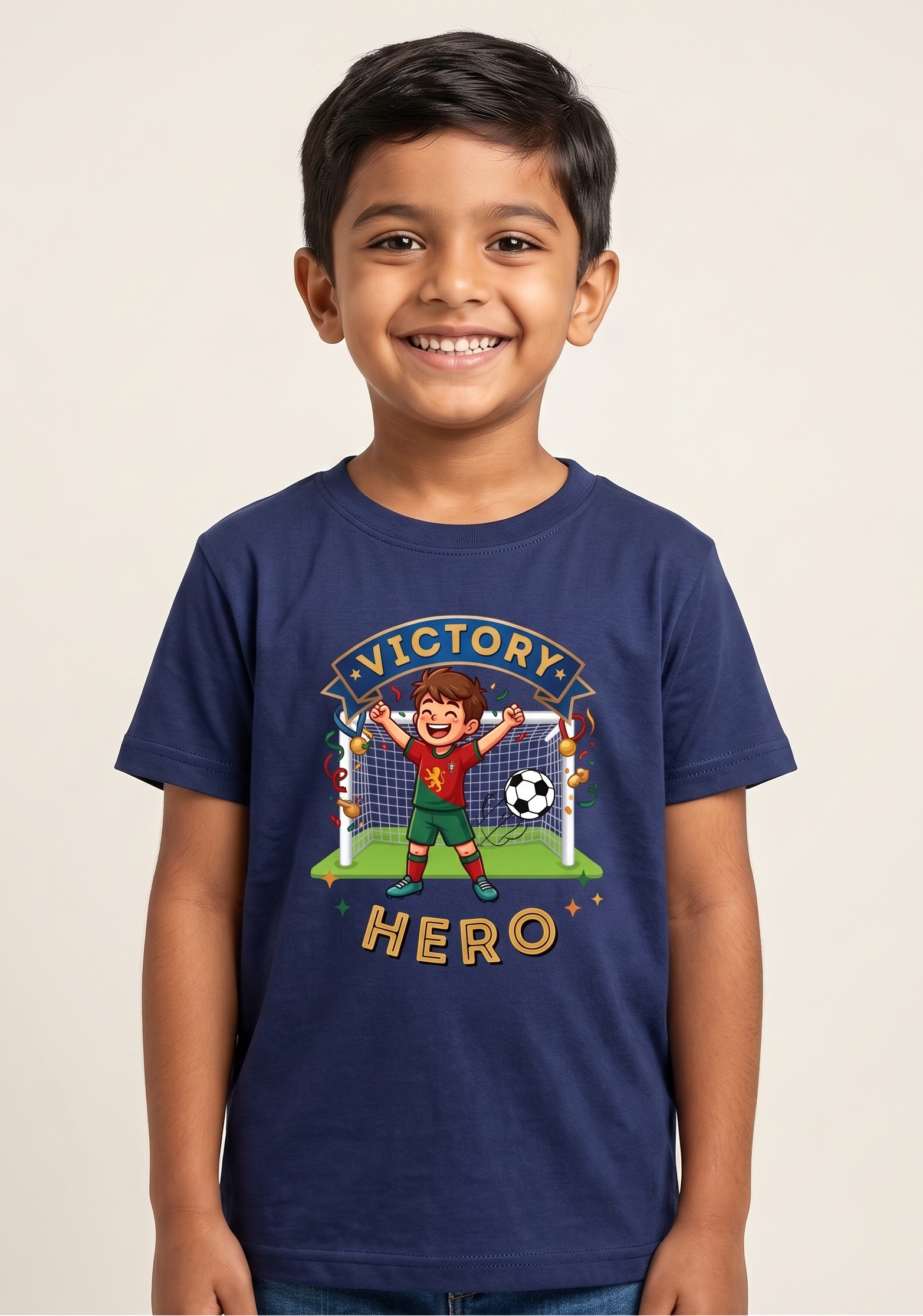 Hero Boy's Crew Neck T-Shirt