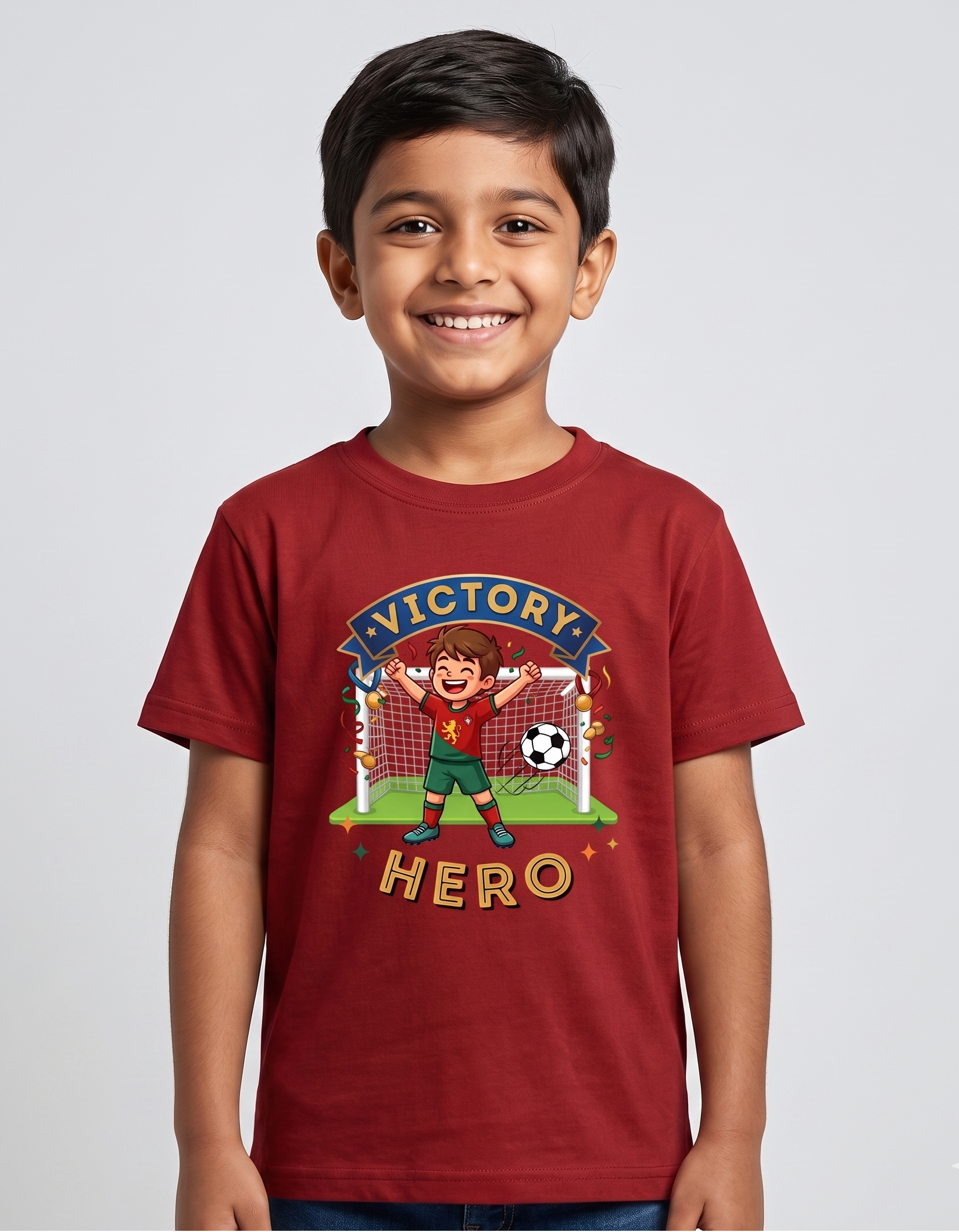 Hero Boy's Crew Neck T-Shirt