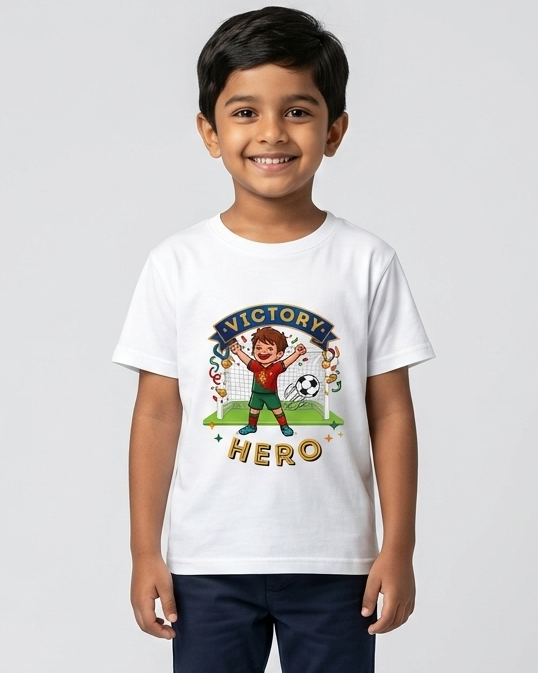 Hero Boy's Crew Neck T-Shirt