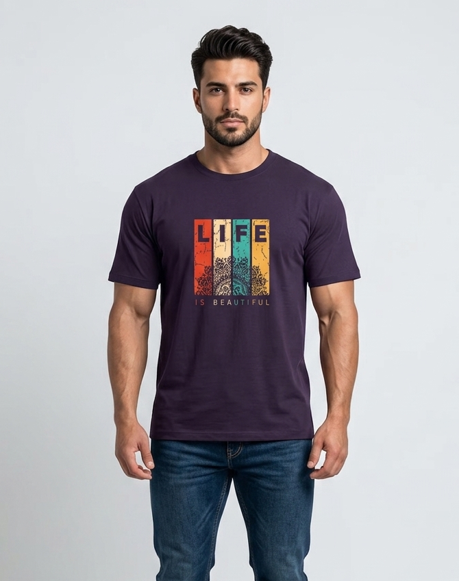 Life is Beautiful Classic Crew T-Shirt