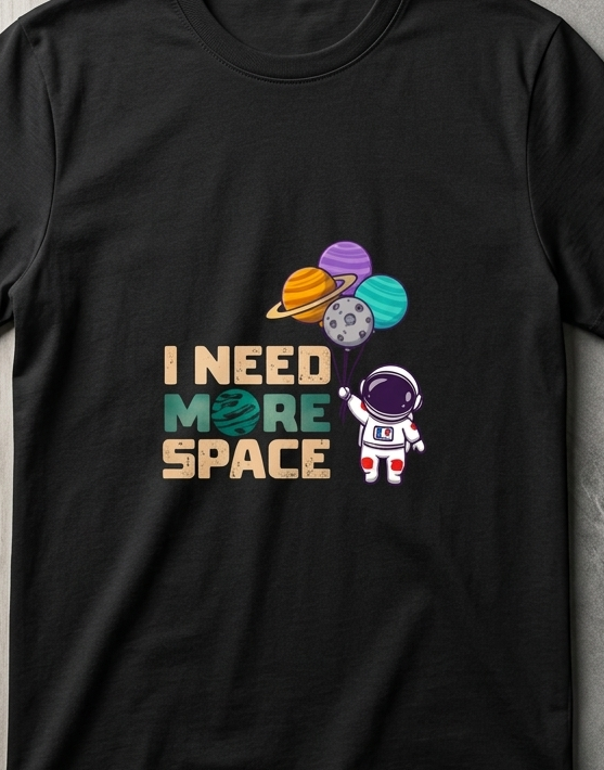 Need More Space Classic Crew T-Shirt