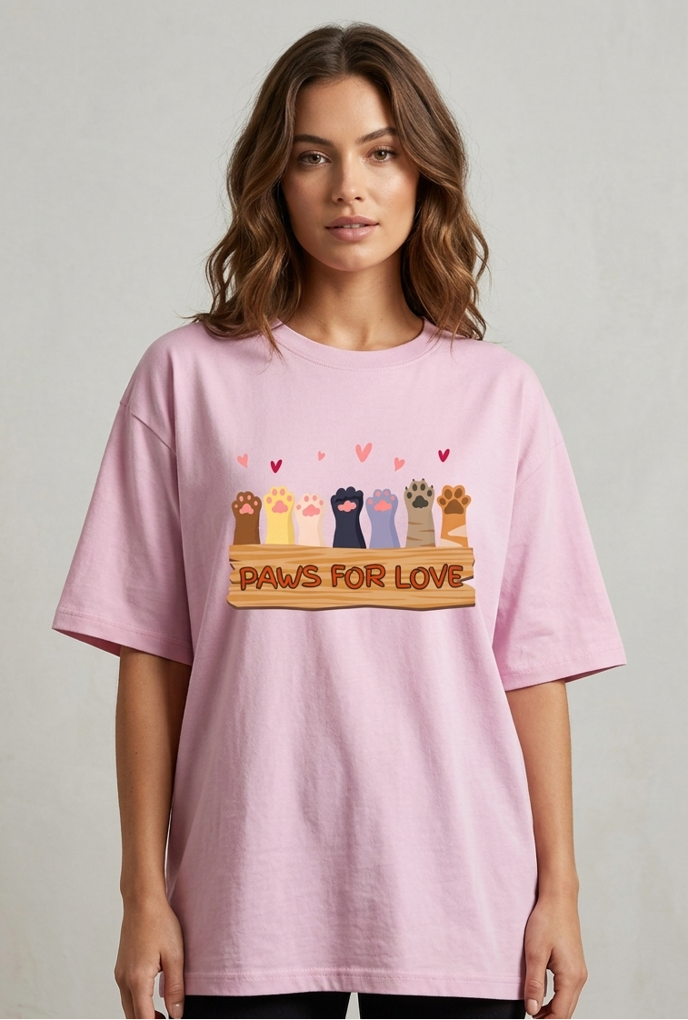 Kitty Paws Oversized Classic T-Shirt