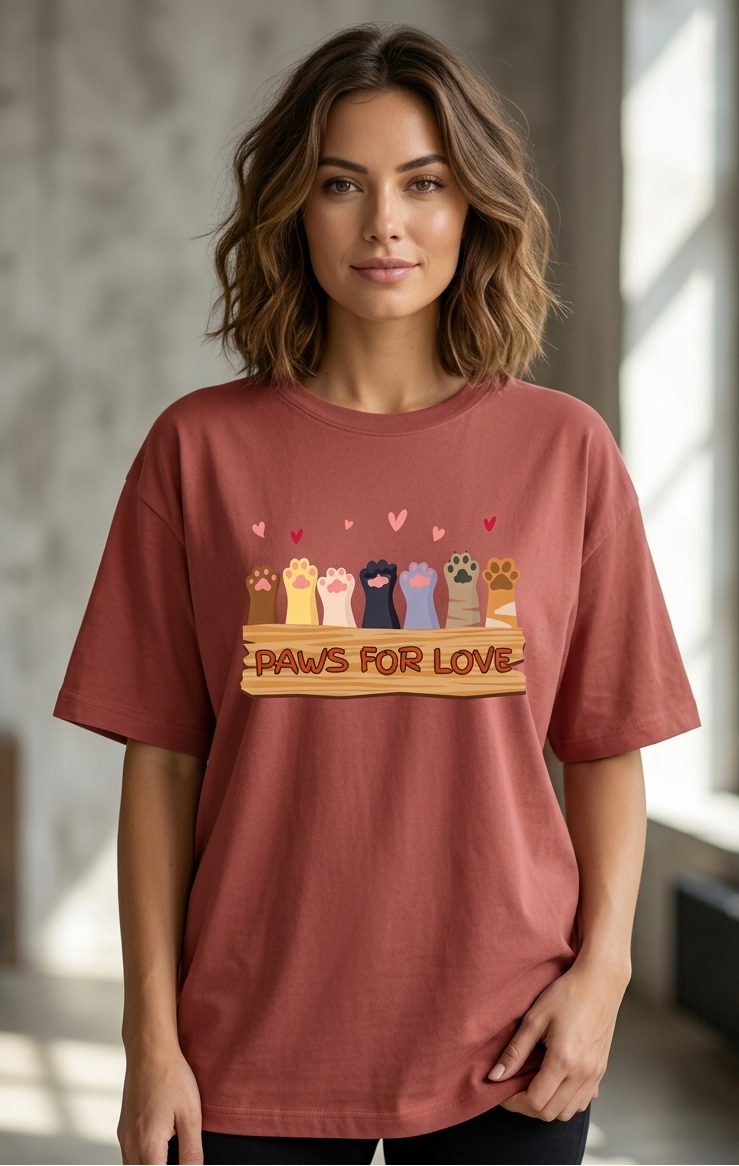 Kitty Paws Oversized Classic T-Shirt