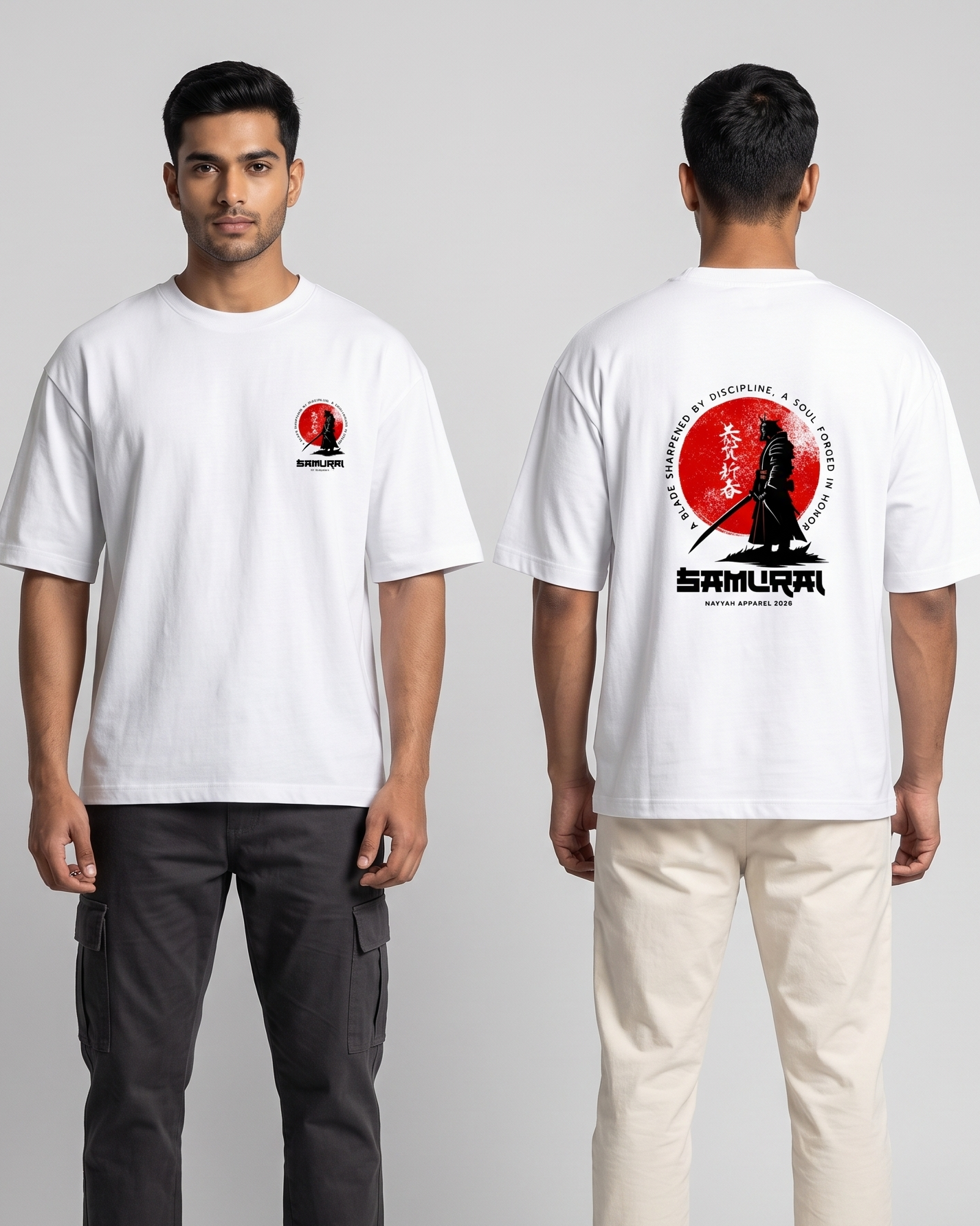 Men's Samurai Premium Oversized Classic T-Shirt