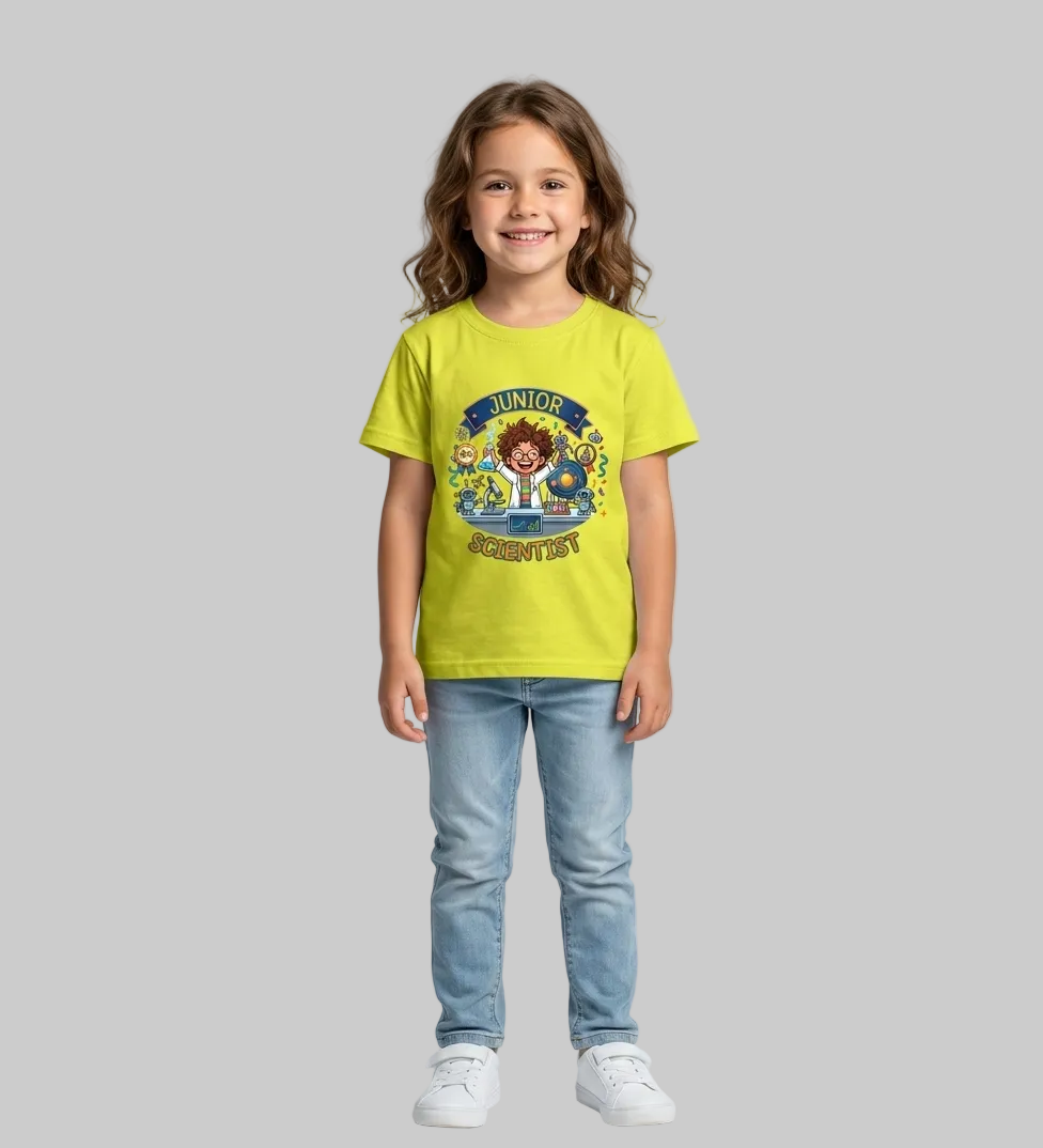 Scientist Girl's Crew Neck T-Shirt