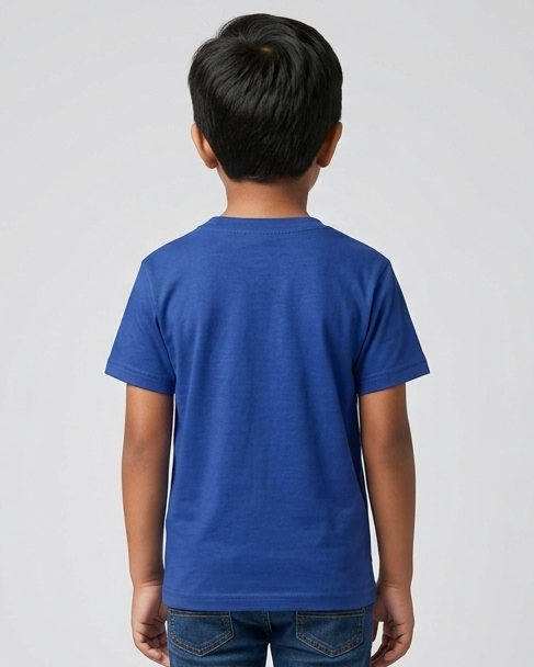 Solid Boy's Crew Neck T-Shirt