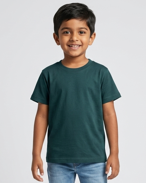 Solid Minimal Everyday Kids Cotton T-Shirt