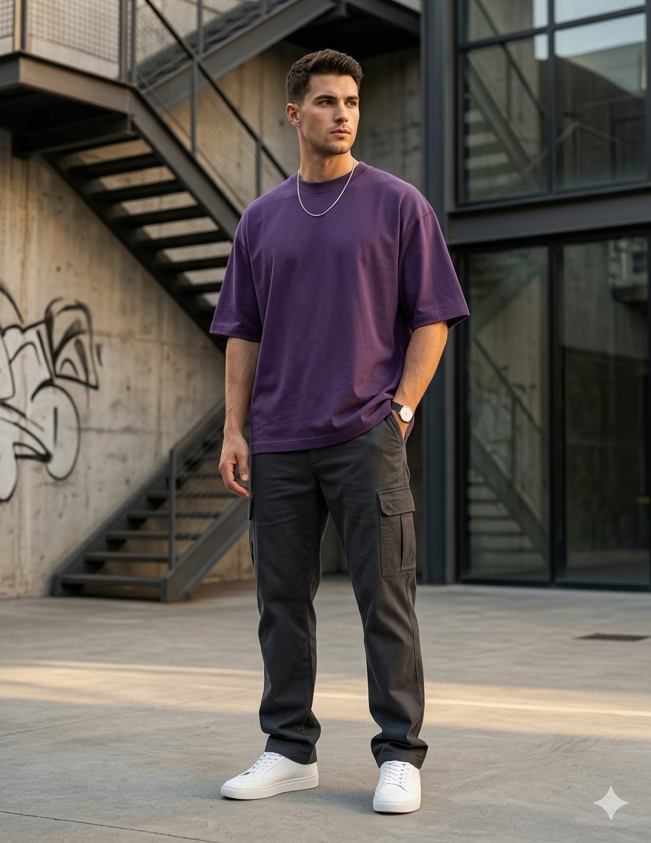 Solid Oversized Classic T-Shirt