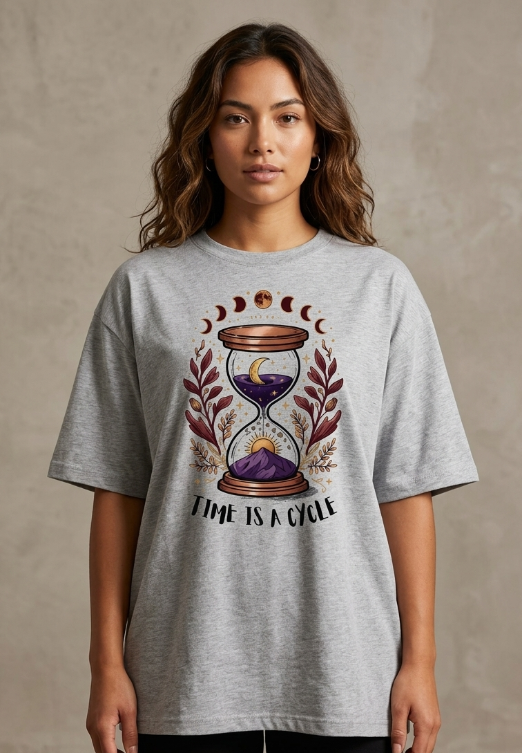 Time is a Cycle Oversized Standard T-Shirt