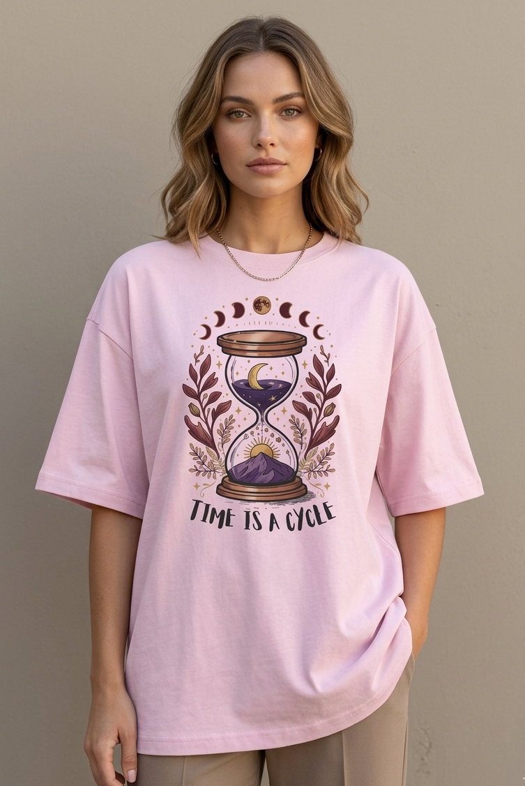 Time is a Cycle Oversized Standard T-Shirt