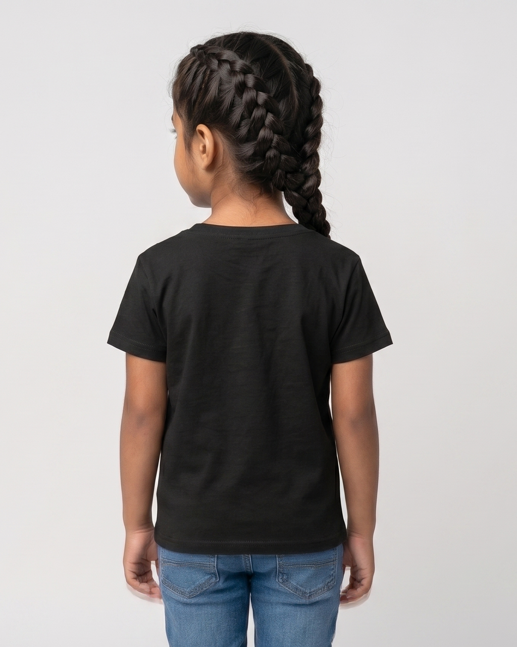 Cute Unicorn Girl's Crew Neck T-Shirt