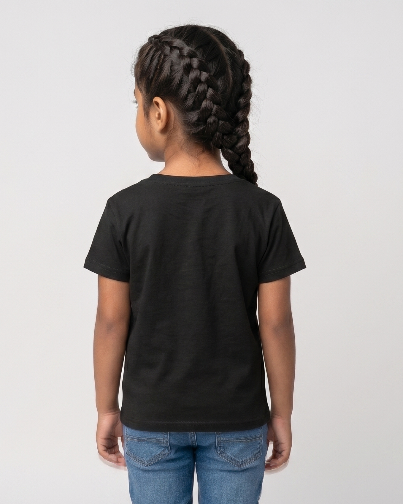 Cute Unicorn Girl's Crew Neck T-Shirt