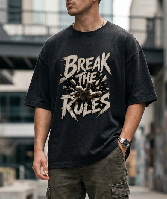 Break The Rules Oversized Classic T-Shirt